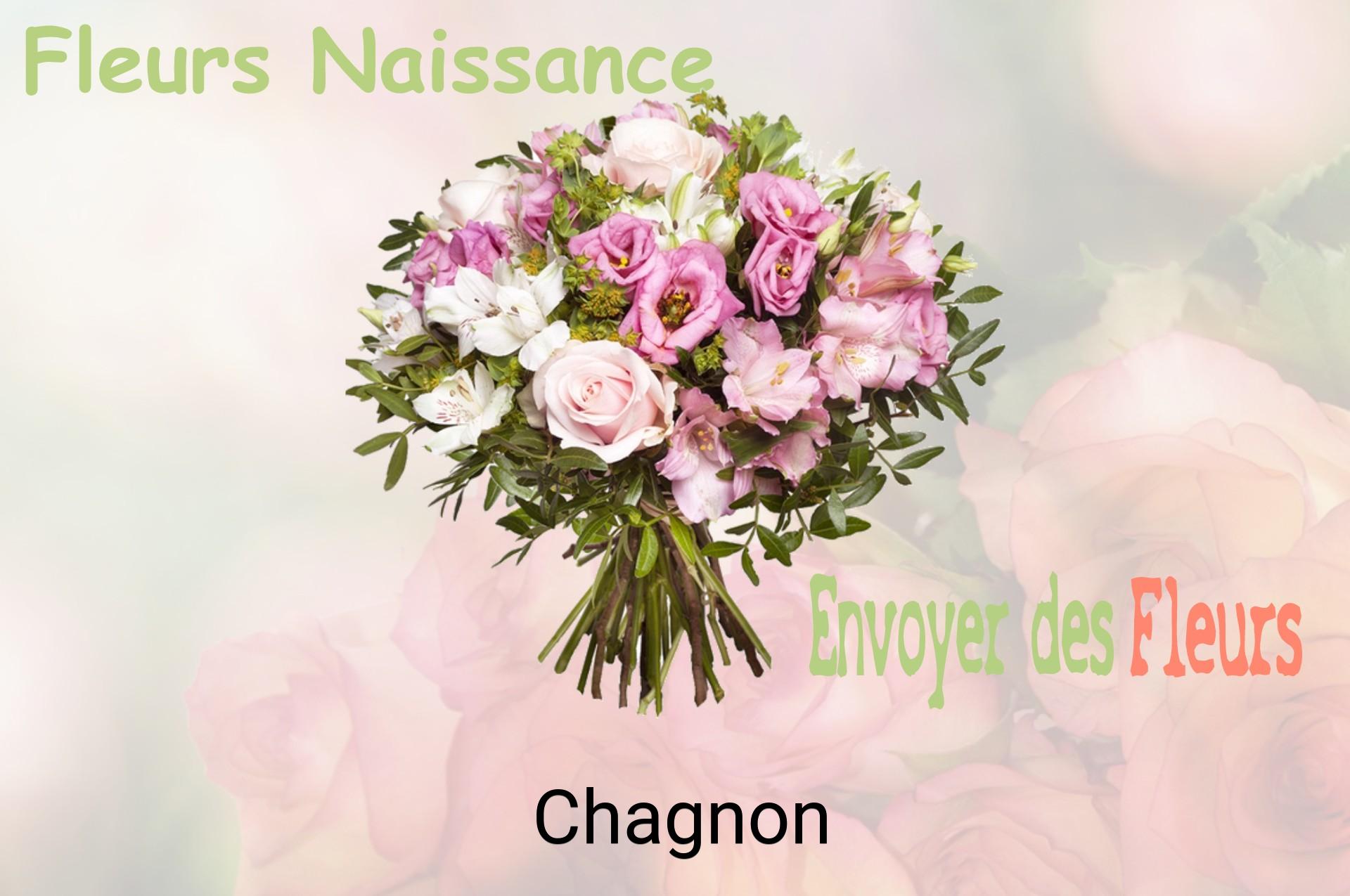 Bouquet de fleurs de naissance livré à Chagnon